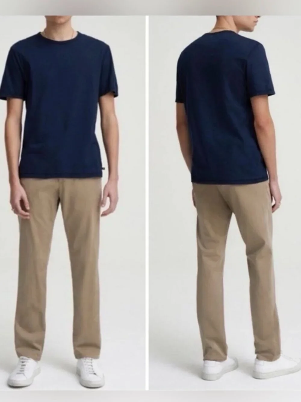 AG Adriano Goldschmied Lux Khaki Tan Tailored Trouser Men's 34x34 Chino Pants